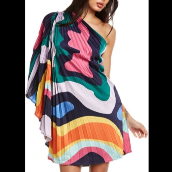 Brand New HUTCH ONE-SHOULDER PLEATED ROMPER - Picture 12 of 16